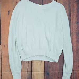 Banana Republic All White Knitted Sweater Sz M